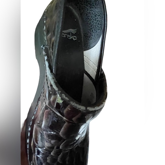 Dansko Snake Print Professional Clogs Size 7.5 - Picture 4 of 11